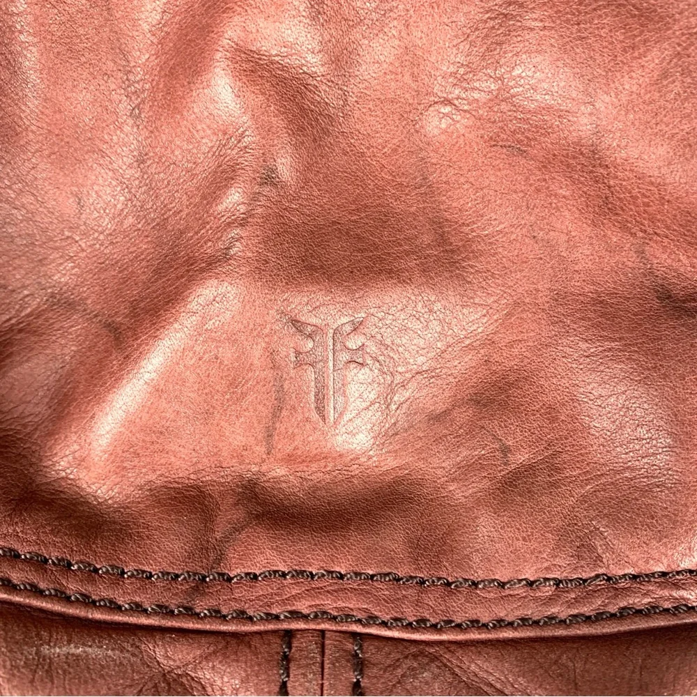 Frye Chestnut Red-Brown Leather Hobo Tote